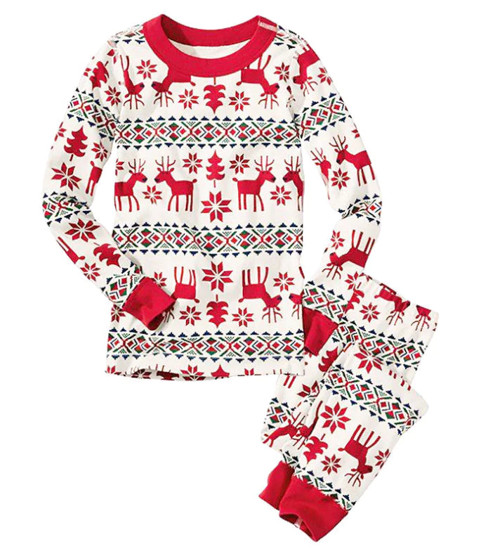 Christmas Family Pajama Set with Printed Sleepwear