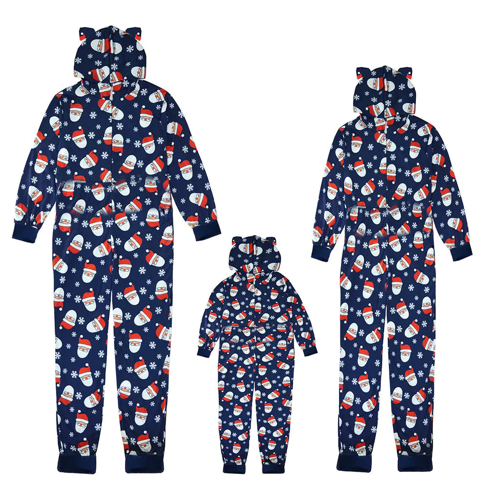 Christmas Family Matching Santa Claus Jumpsuit Sleepwear